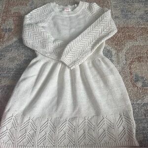 Cat & Jack Ivory Knit Dress